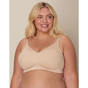 Playtex Size 38B Nude 18 Hour Side & Back Smoothing Wireless Bra Lingerie OS6-26